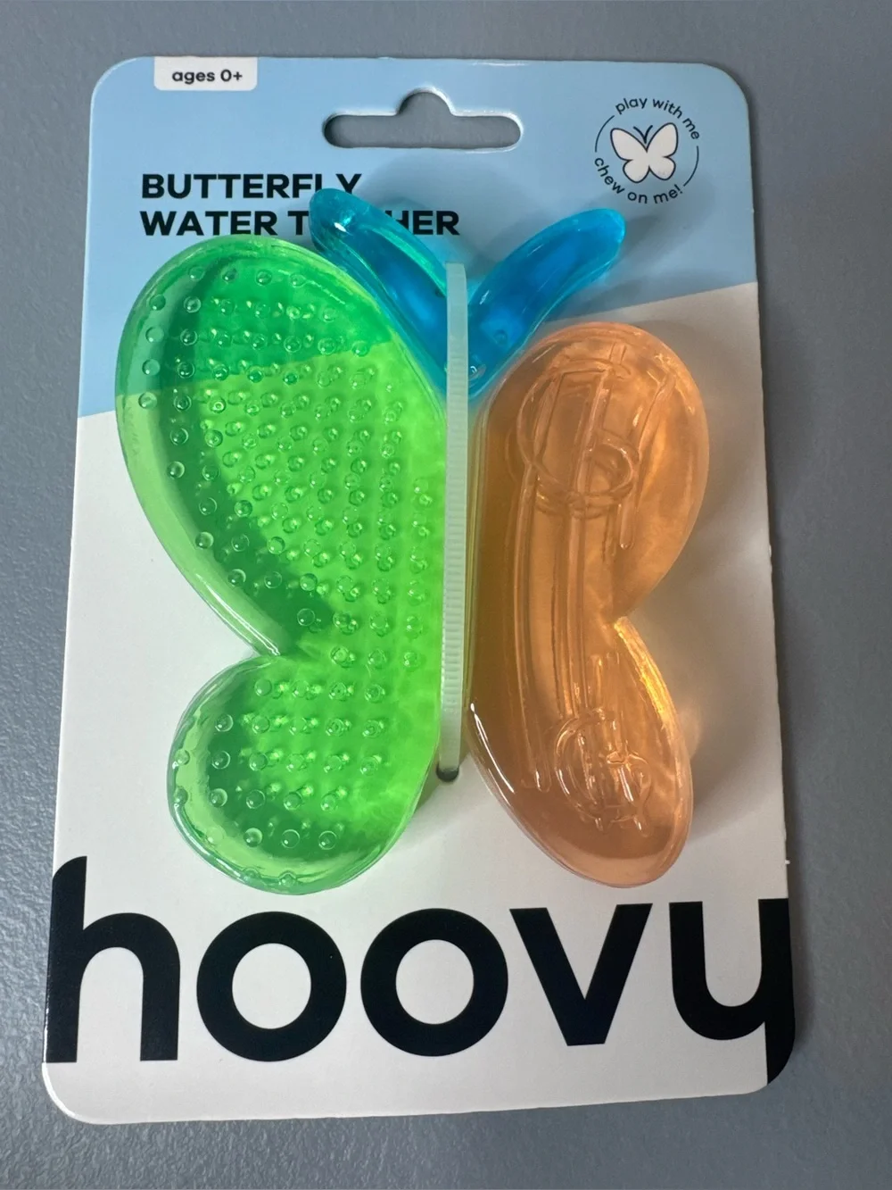 Hoovy Butterfly Water Teether chew play teething handheld easy cleaning texture
